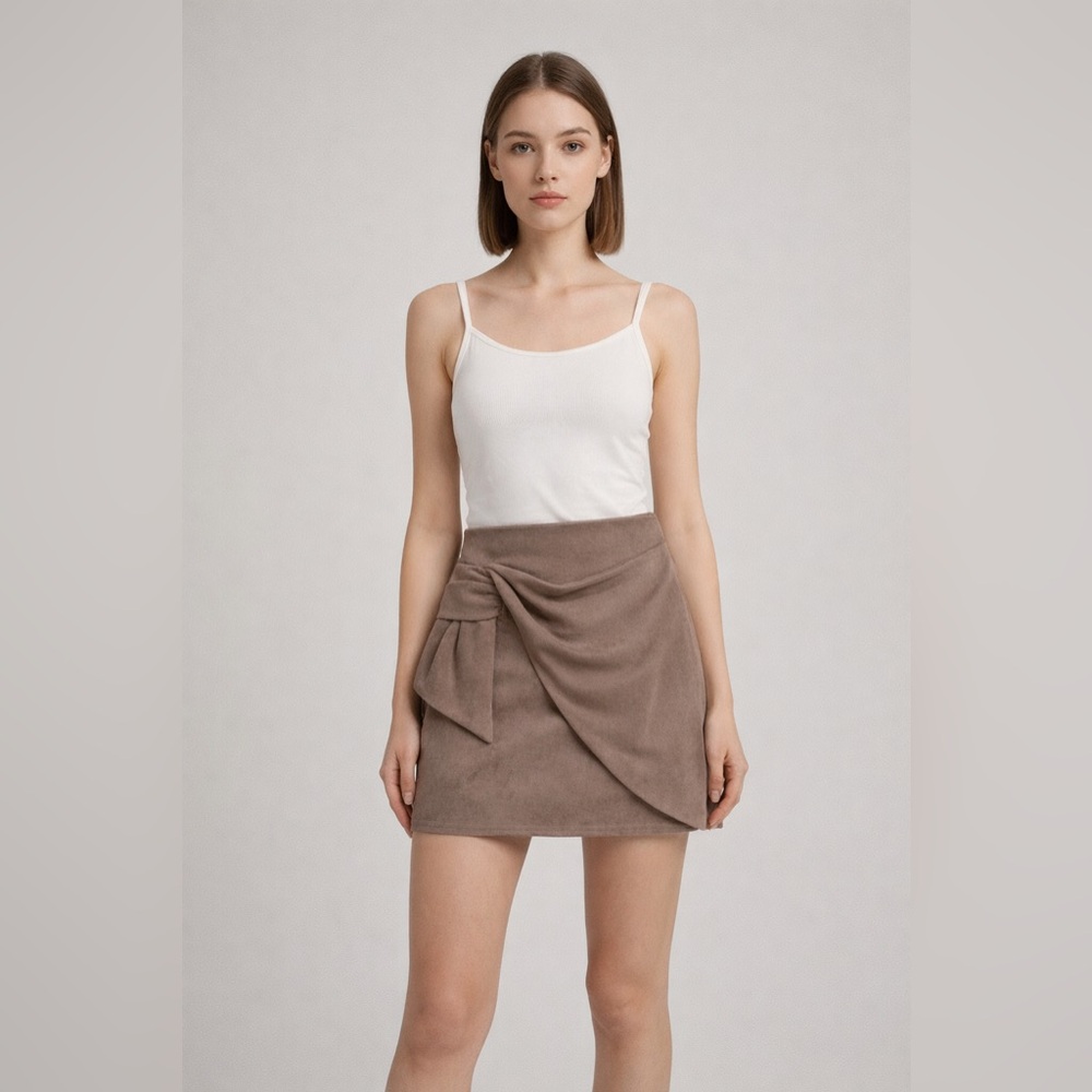Alter'd State champagne velvet skirt Size Medium